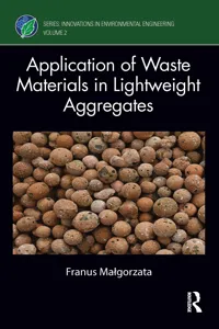 Application of Waste Materials in Lightweight Aggregates_cover