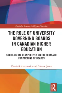 The Role of University Governing Boards in Canadian Higher Education_cover