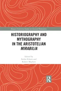 Historiography and Mythography in the Aristotelian Mirabilia_cover