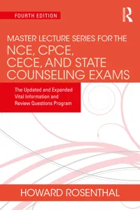 Master Lecture Series for the NCE, CPCE, CECE, and State Counseling Exams_cover