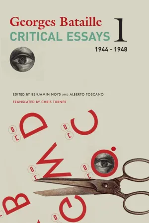 Critical Essays: Volume 1