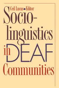 Sociolinguistics in Deaf Communities_cover