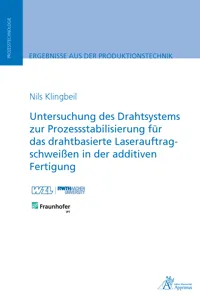 Untersuchung des Drahtsystems zur Prozessstabilisierung für das_cover