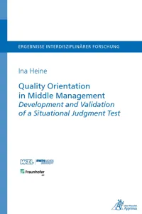 Quality Orientation in Middle Management Development and Validation of a Situational Judgment Test_cover