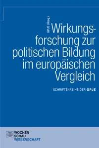 Wirkungsforschung zur politischen Bildung im europäischen Vergleich_cover