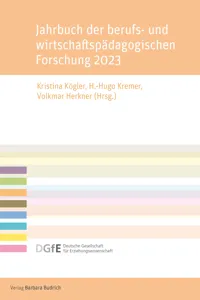 Jahrbuch der berufs- und wirtschaftspädagogischen Forschung 2023_cover