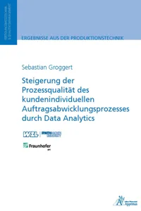 Steigerung der Prozessqualität des kundenindividuellen Auftragsabwicklungsprozesses_cover