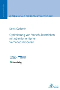 Optimierung von Vorschubantrieben mit objektorientierten Verhaltensmodellen_cover