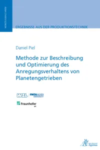 Methode zur Beschreibung und Optimierung des Anregungsverhaltens von Planetengetrieben_cover