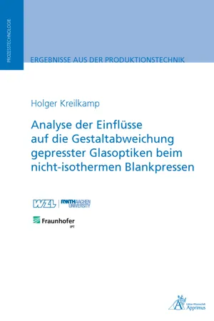 Analyse der Einflüsse auf die Gestaltabweichung gepresster