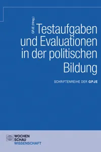 Testaufgaben und Evaluationen in der politischen Bildung_cover