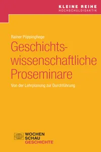 Geschichtswissenschaftliche Proseminare_cover