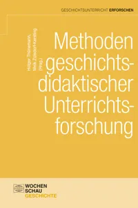 Methoden geschichtsdidaktischer Unterrichtsforschung_cover