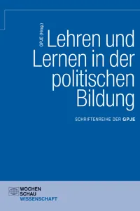 Lehren und Lernen in der politischen Bildung_cover