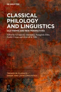 Classical Philology and Linguistics_cover