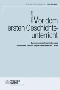 Vor dem ersten Geschichtsunterricht_cover