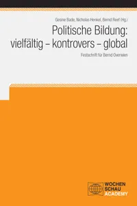 Politische Bildung: vielfältig - kontrovers - global_cover