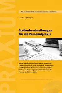 Stellenbeschreibungen für die Personalpraxis_cover