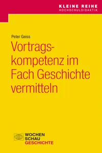 Vortragskompetenz im Fach Geschichte vermitteln_cover