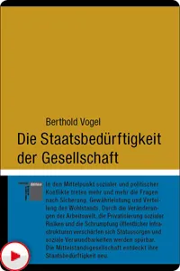 Die Staatsbedürftigkeit der Gesellschaft_cover