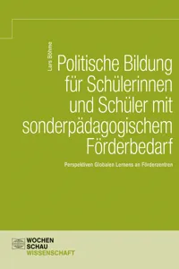 Politische Bildung für Schülerinnen und Schüler mit sonderpädagogischem Förderbedarf_cover