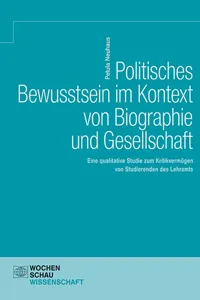 Politisches Bewusstsein im Kontext von Biographie und Gesellschaft_cover