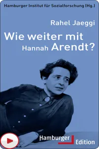 Wie weiter mit Hannah Arendt?_cover