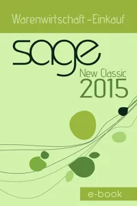 Sage New Classic 2015 Warenwirtschaft - Einkauf_cover