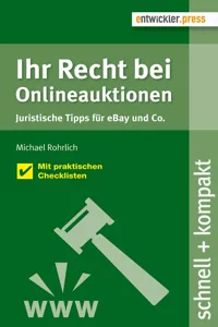 Ihr Recht bei Onlineauktionen. Juristische Tipps für eBay und Co._cover