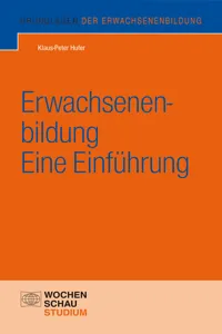 Erwachsenenbildung - eine Einführung_cover