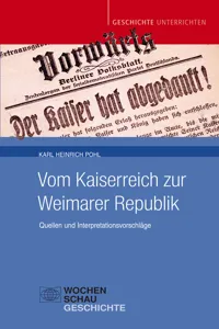 Vom Kaiserreich zur Weimarer Republik_cover