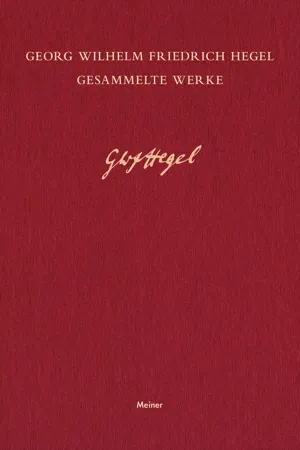 Schriften und Entwürfe II (1826–1831)
