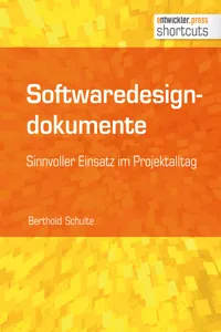 Softwaredesigndokumente - sinnvoller Einsatz im Projektalltag_cover