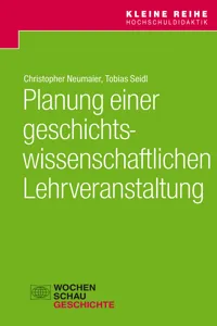 Planung einer geschichtswissenschaftlichen Lehrveranstaltung_cover