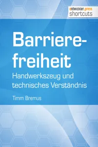 Barrierefreiheit - Handwerkszeug und technisches Verständnis_cover