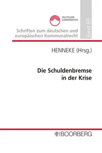 Die Schuldenbremse in der Krise_cover