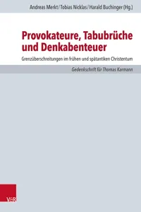 Provokateure, Tabubrüche und Denkabenteuer_cover