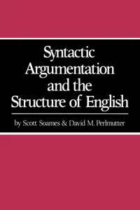 Syntactic Argumentation and the Structure of English_cover