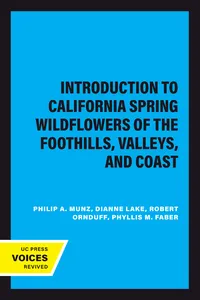 Introduction to California Spring Wildflowers of the Foothills, Valleys, and Coast_cover
