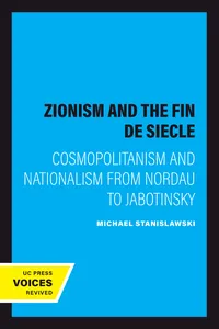 Zionism and the Fin de Siecle_cover