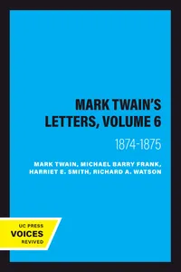Mark Twain's Letters, Volume 6_cover