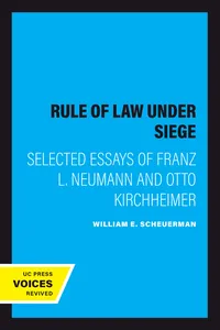 The Rule of Law Under Siege_cover