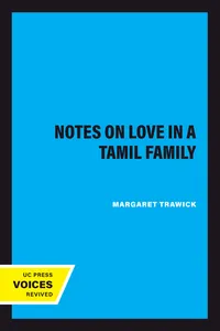Notes on Love in a Tamil Family_cover