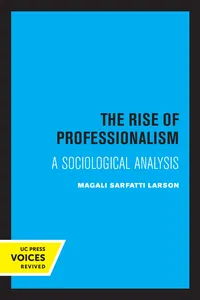 The Rise of Professionalism_cover