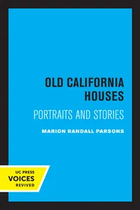 Old California Houses_cover