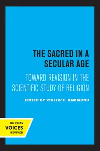 The Sacred in a Secular Age_cover