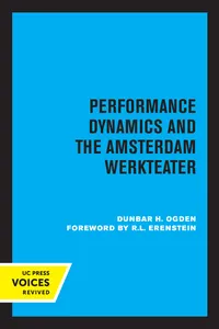 Performance Dynamics and the Amsterdam Werkteater_cover