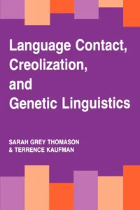 Language Contact, Creolization, and Genetic Linguistics_cover