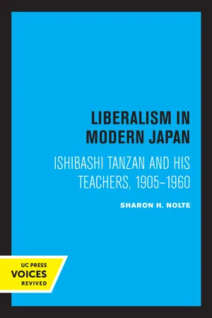Liberalism in Modern Japan