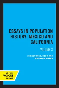 Essays in Population History, Volume Three_cover